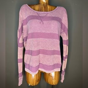 Free People Waffle Knit Top